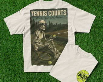 Camiseta de tenis con esqueleto inspirada en Lorde: camiseta retro grunge extragrande