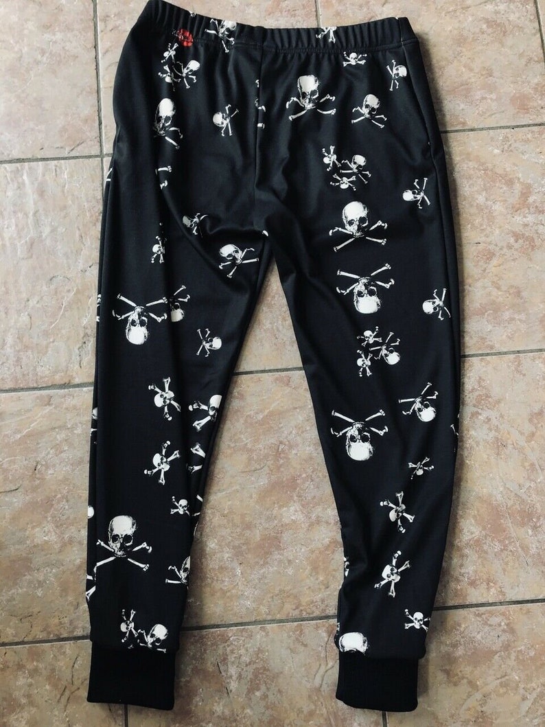 skull print joggers