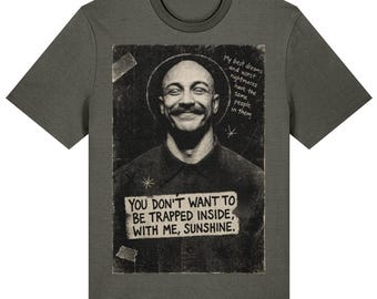 Bronson Smile Graphic T-Shirt: Unisex Organic Cotton, Gritty True Crime Tee