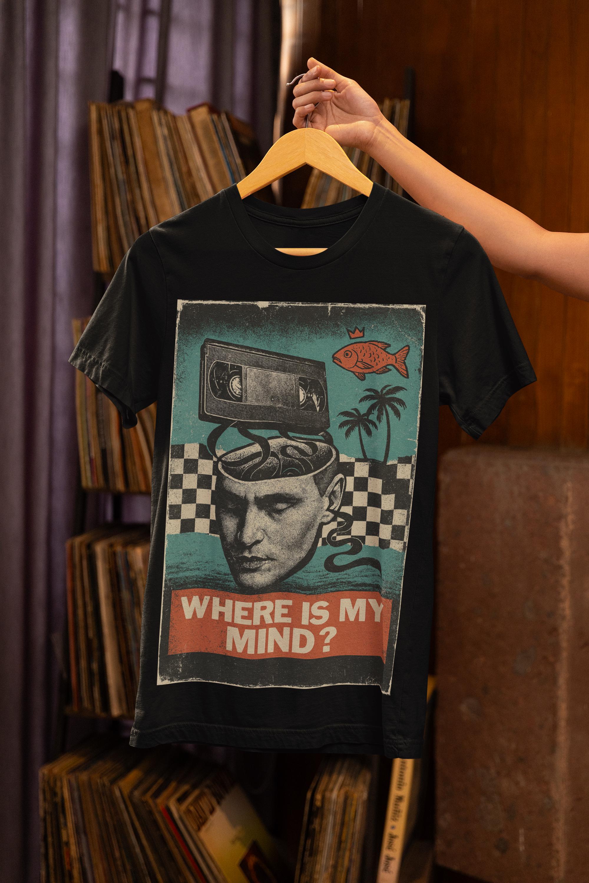 Retro Pixies T-shirt: 'where is My Mind?' Graphic Tee - Unisex