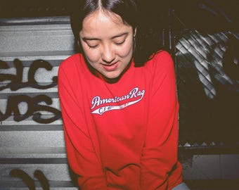 Sudadera roja de Rachel Green: algodón orgánico inspirado en Friends de los 90