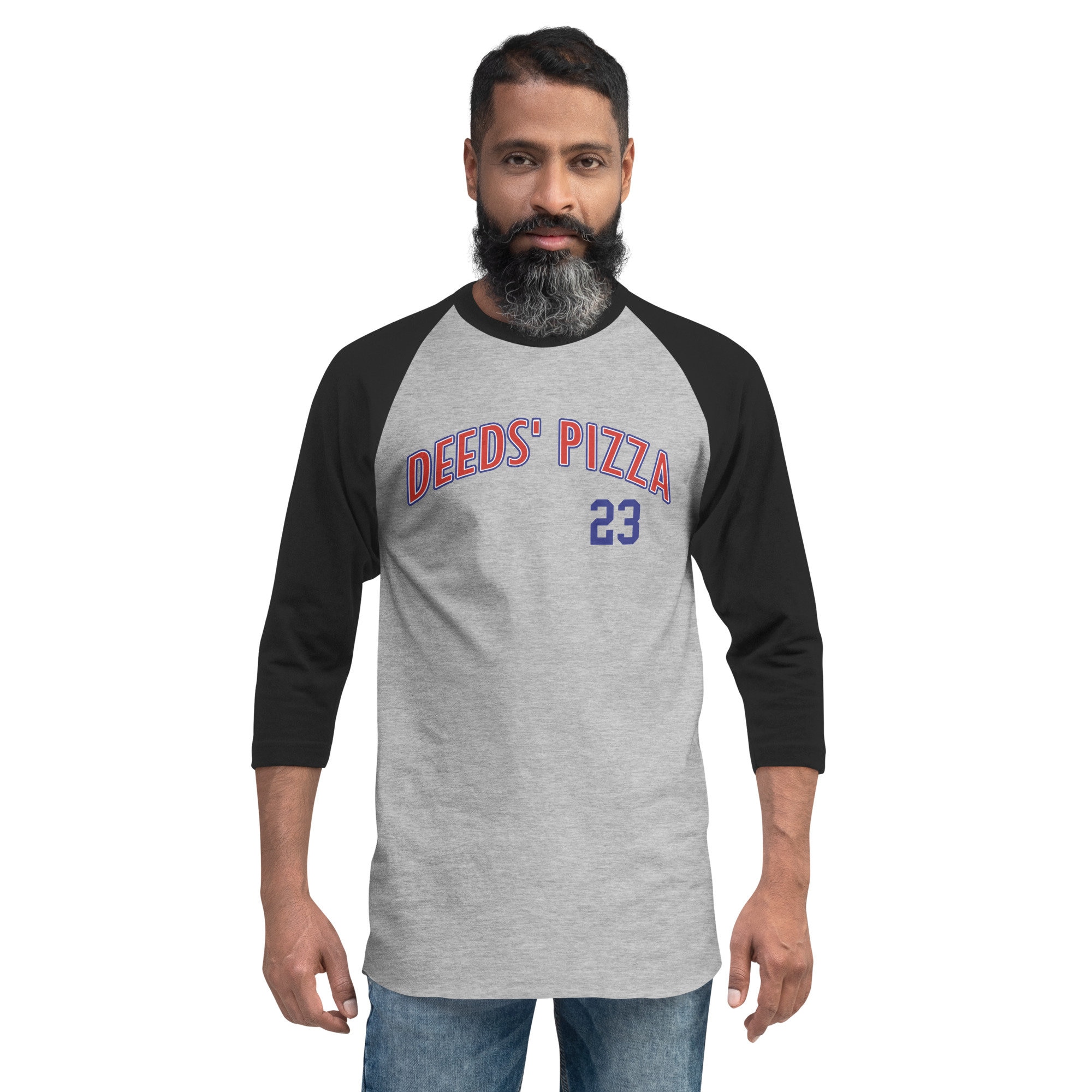 Deeds Pizza Pizzeria Baseball Raglan T shirt Adam Sandler Mr