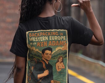 Camiseta de mochilero por Europa Occidental: Joey Tribbiani, serie Friends, algodón orgánico.