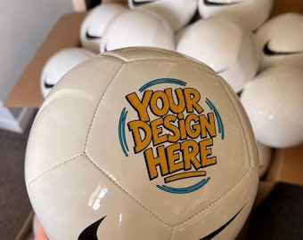 Balón de fútbol Nike personalizado con logo para equipos y entrenadores (Tallas 3, 4 y 5)