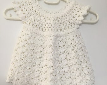 Crocheted 6-12 mths dress