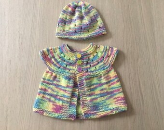 Cardigan and beanie sets