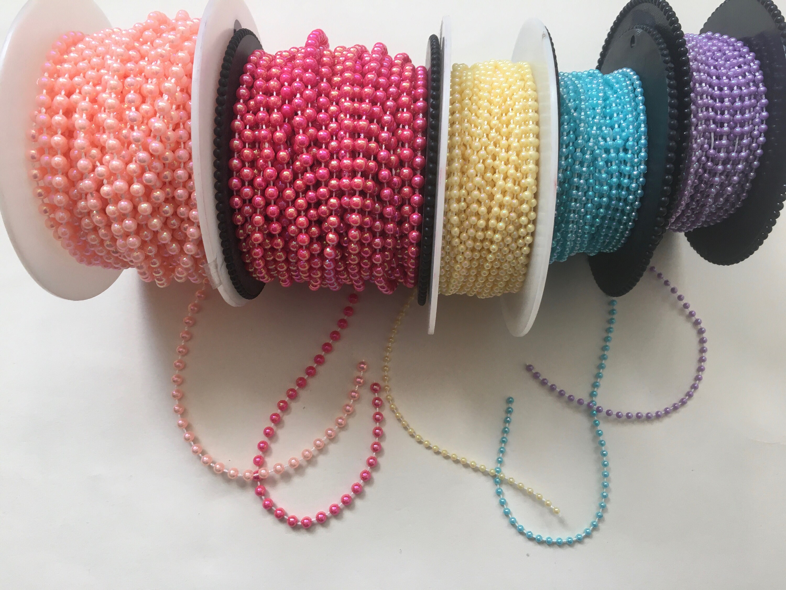Bundle of Bead Trims 100 m of 4 mm & 2.5 mm assorted colours Etsy