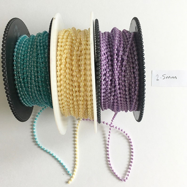 Bead Trim 2.5mm 4mm assorted colours available by the Etsy