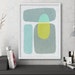 Jenna reviewed mid century modern art, mid century modern wall art, large art, printable art, instant download, large wall art, abstract art - "Pods No. 6"