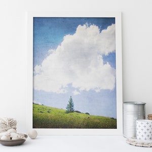 Printable Landscape Wall Art | Landscape Prints | Colorful Landscape | Clouds | Instant Download Print | Wall Art Printable | Boho Wall Art