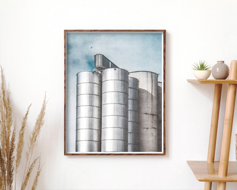 Printable Silos Wall Art Instant Download Prints Wall Art Printables Large wall art Rustic Wall Art Modern Farmhouse wall art image 5