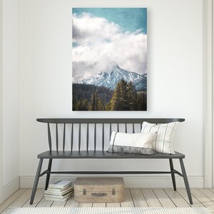 Fotografía de paisaje de montaña Arte de pared imprimible Impresión de naturaleza Decoración boho Impresión de paisaje Descarga digital Arte de pared de sala de estar imagen 2