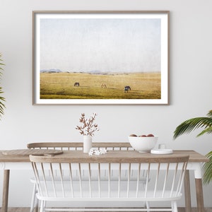 Printable Horses and Country Landscape photography large wall art digital download nature farmhouse western rustic decor art image 3