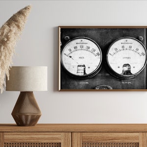 Black and White Dials Photography Print Rustic Decor Instant Download Printable Wall Art Digital Prints Farmhouse Decor Western image 3