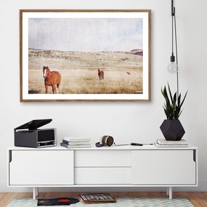 Horses and Pasture Landscape Print Instant Download Prints Rustic Wall Art Large Wall Art Nature Prints Nature Photography Boho image 7