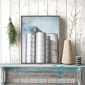 Printable Silos Wall Art Instant Download Prints Wall Art Printables Large wall art Rustic Wall Art Modern Farmhouse wall art image 7