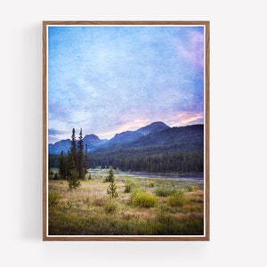 Mountain Landscape Photography Print - Mountain Wall Art - instant download - digital prints - digital wall art - farmhouse decor - western