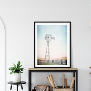 Printable Windmill Photography Rustic wall art Rustic Decor Modern Farmhouse Decor Western Decor Large wall art Digital Prints image 4