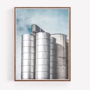 Printable Silos Wall Art Instant Download Prints Wall Art Printables Large wall art Rustic Wall Art Modern Farmhouse wall art image 2