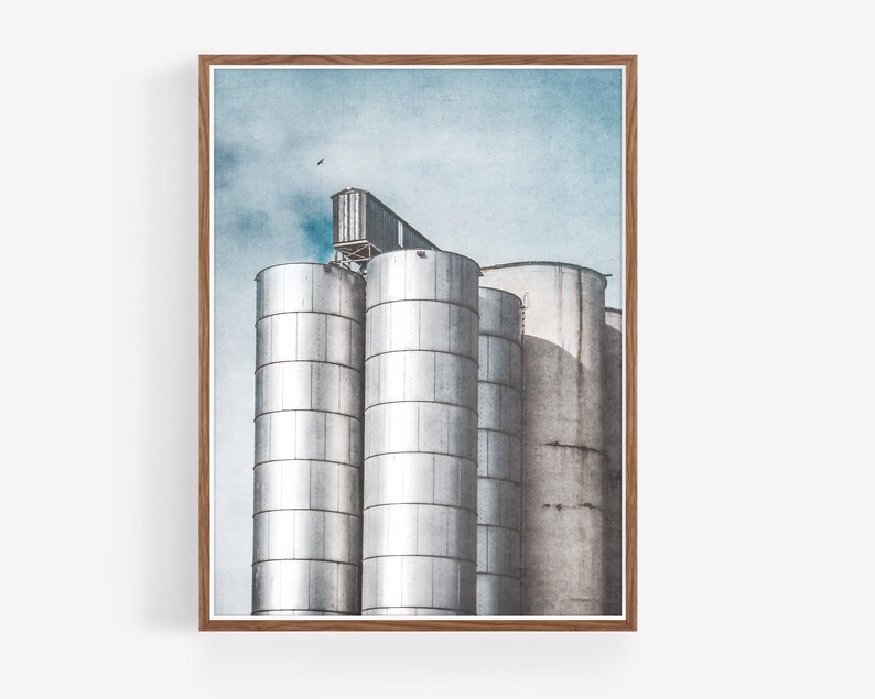 Printable Silos Wall Art Instant Download Prints Wall Art Printables Large wall art Rustic Wall Art Modern Farmhouse wall art image 2