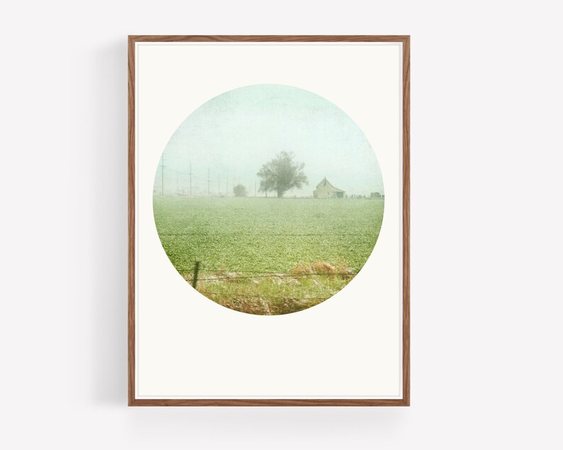 Modern Countryside Landscape Print modern landscape photography, instant download prints, wall art printable, modern farmhouse prints zdjęcie 3