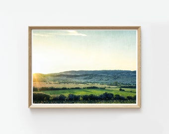 Printable Dreamy Landscape Print | Landscape wall art | Printable wall art | instant download prints | Colorful landscape | large wall art