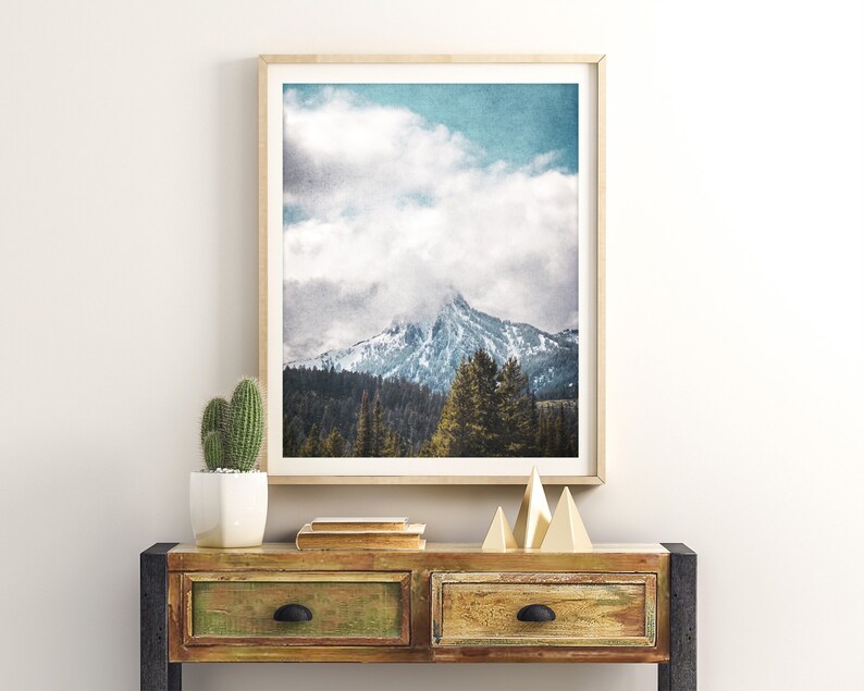 Fotografía de paisaje de montaña Arte de pared imprimible Impresión de naturaleza Decoración boho Impresión de paisaje Descarga digital Arte de pared de sala de estar imagen 8