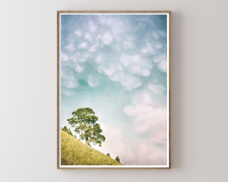 Dreamy Sky Landscape Printable Wall Art Digital Download Landscape wall art Nature Prints Boho Decor Farmhouse Decor Photography image 1