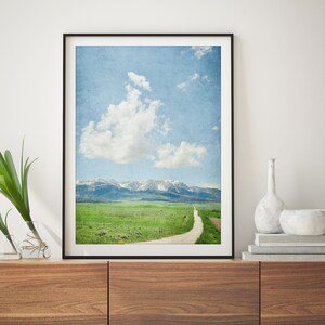 Countryside Road Landscape Print Mountain Wall Art image 5