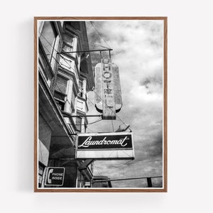 Vintage Sign Black and White Photography Print Rustic Decor Vintage Decor Western Decor Boho Decor Farmhouse Decor Printable art image 1