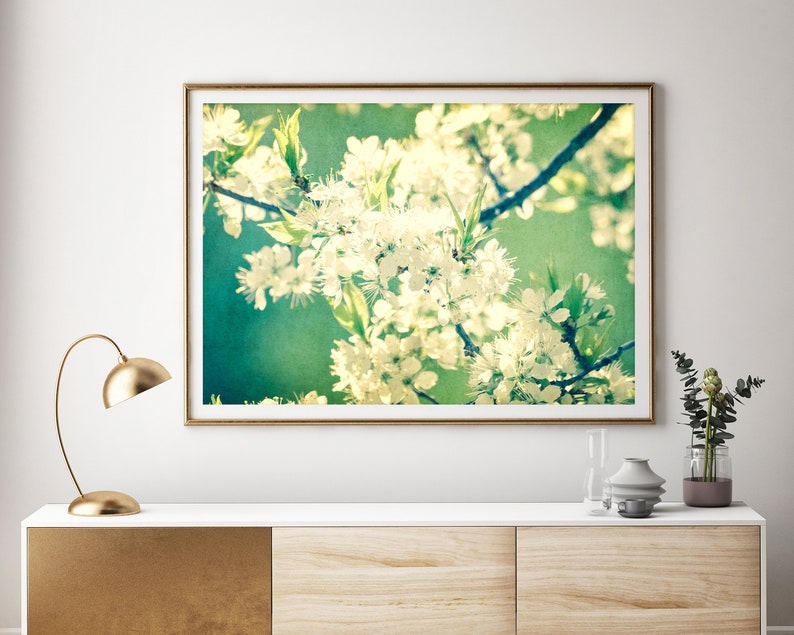 Printable Botanical Wall Art Print Instant Download Print Large Wall art Green Wall Art Nature Photography Emerald Green Wall Art image 3