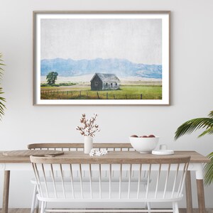 Printable Barn and Landscape Photography Digital Download wall art rustic western farmhouse decor mountains boho large wall art image 3