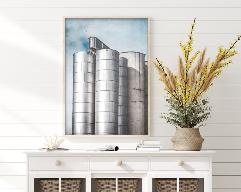 Printable Silos Wall Art Instant Download Prints Wall Art Printables Large wall art Rustic Wall Art Modern Farmhouse wall art image 6