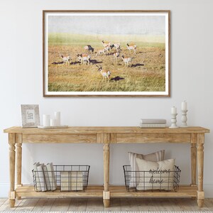 Pronghorn Herd Wall Art Antelope Wildlife Antlers Landscape Prints Instant Download Prints Animals Montana Boho Wall Art image 7