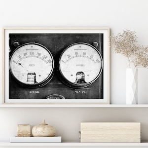 Black and White Dials Photography Print Rustic Decor Instant Download Printable Wall Art Digital Prints Farmhouse Decor Western image 6