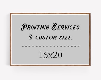 16x20 art print - custom printing services