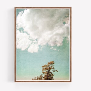 Printable Forest and Sky Landscape Art Landscape Wall Art Printable Wall Art Instant Download Prints Woodland Colorful Landscape image 8