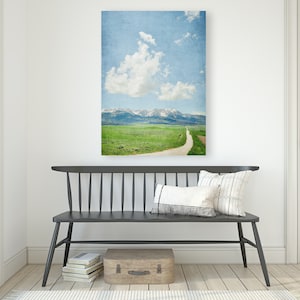 Countryside Road Landscape Print Mountain Wall Art image 2