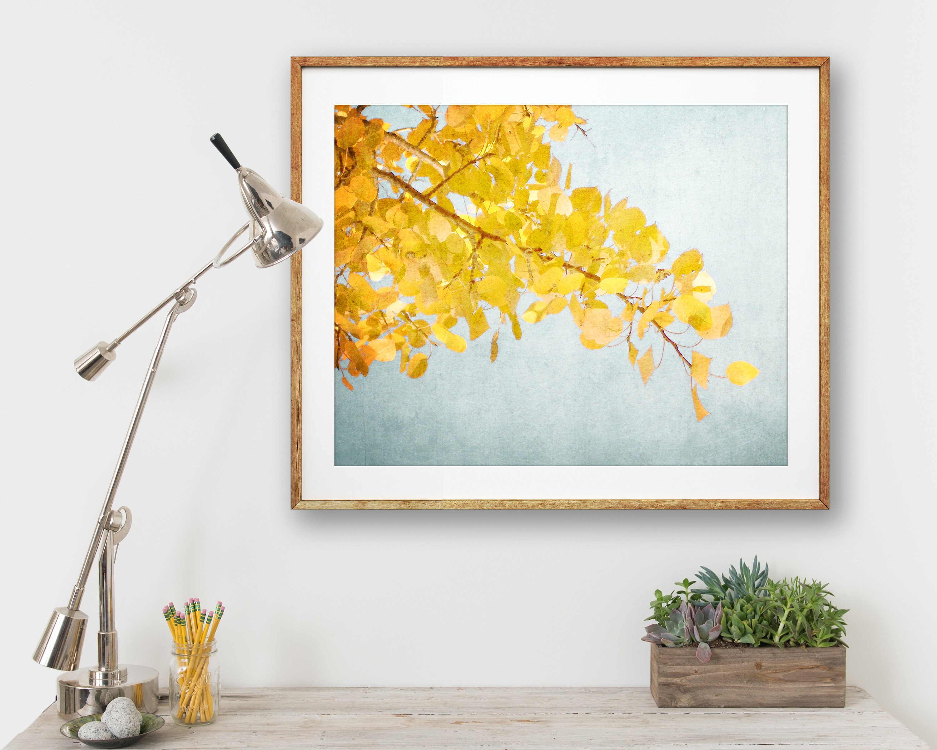 Printable Aspen Leaf Wall Art Instant Download Print Wall Art