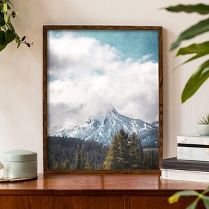 Fotografía de paisaje de montaña Arte de pared imprimible Impresión de naturaleza Decoración boho Impresión de paisaje Descarga digital Arte de pared de sala de estar imagen 5