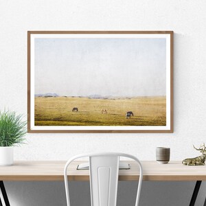 Printable Horses and Country Landscape photography large wall art digital download nature farmhouse western rustic decor art image 6