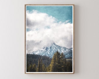 Mountain Landscape Photography Printable Wall Art - Nature Print - Boho Decor - Landscape Print - Digital Download - Living Room wall art