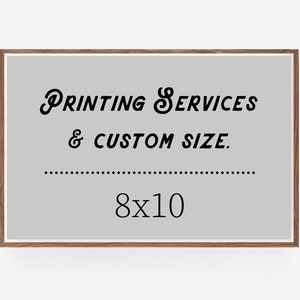 8x10 art print - custom printing services