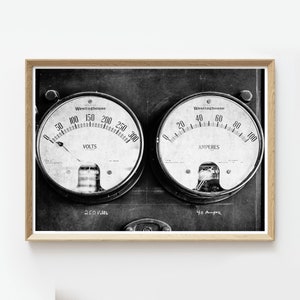 Black and White Dials Photography Print Rustic Decor Instant Download Printable Wall Art Digital Prints Farmhouse Decor Western image 2