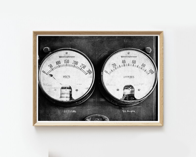 Black and White Dials Photography Print Rustic Decor Instant Download Printable Wall Art Digital Prints Farmhouse Decor Western image 2