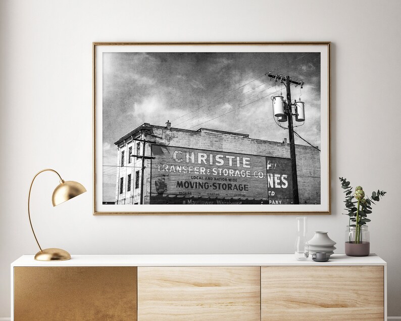 Black and White Photography Instant Download Prints Large Wall art Rustic Wall art Boho Wall Art Modern Typography Urbex image 2