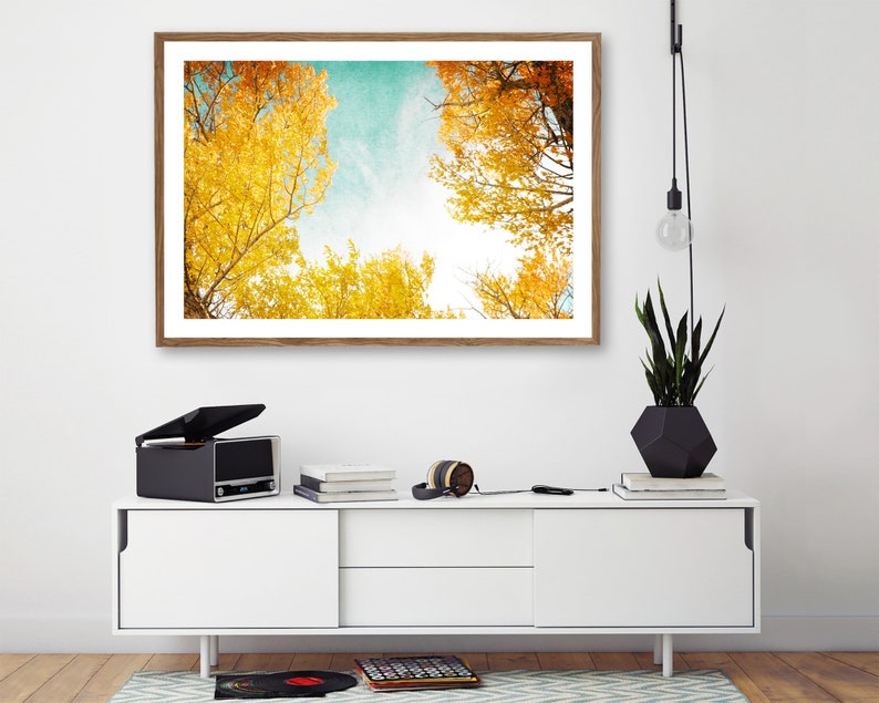 Digital Download Fall Decor Landscape Wall Art Botanical wall art Leaves Bedroom wall art Living Room Wall Art large wall art image 9