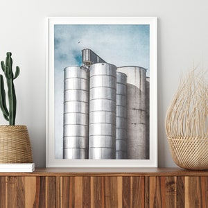 Printable Silos Wall Art Instant Download Prints Wall Art Printables Large wall art Rustic Wall Art Modern Farmhouse wall art image 1