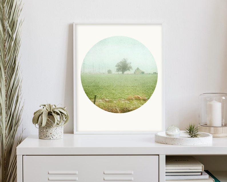 Modern Countryside Landscape Print modern landscape photography, instant download prints, wall art printable, modern farmhouse prints zdjęcie 2