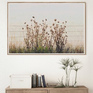 Modern Botanical Thistles Wall Art rustic botanical photography print, instant download prints, wall art printable, modern farmhouse print image 2